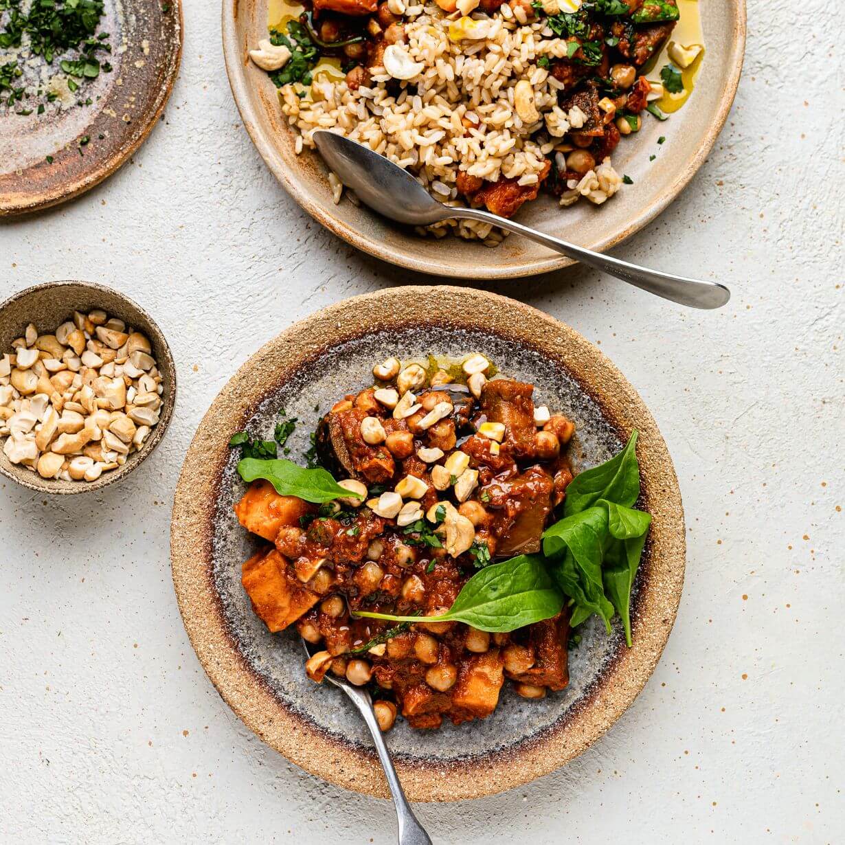 Chickpea and aubergine sevenspice tray bake The Fertility Kitchen