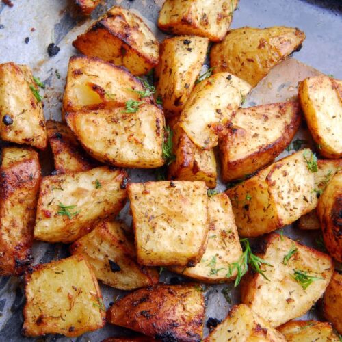 Garlic and herb roasted potatoes The Fertility Kitchen