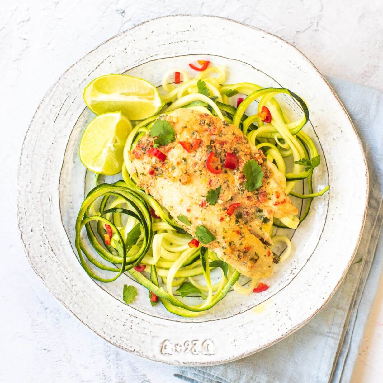 Panfried sea bass with lime, coriander & chilli The Fertility Kitchen
