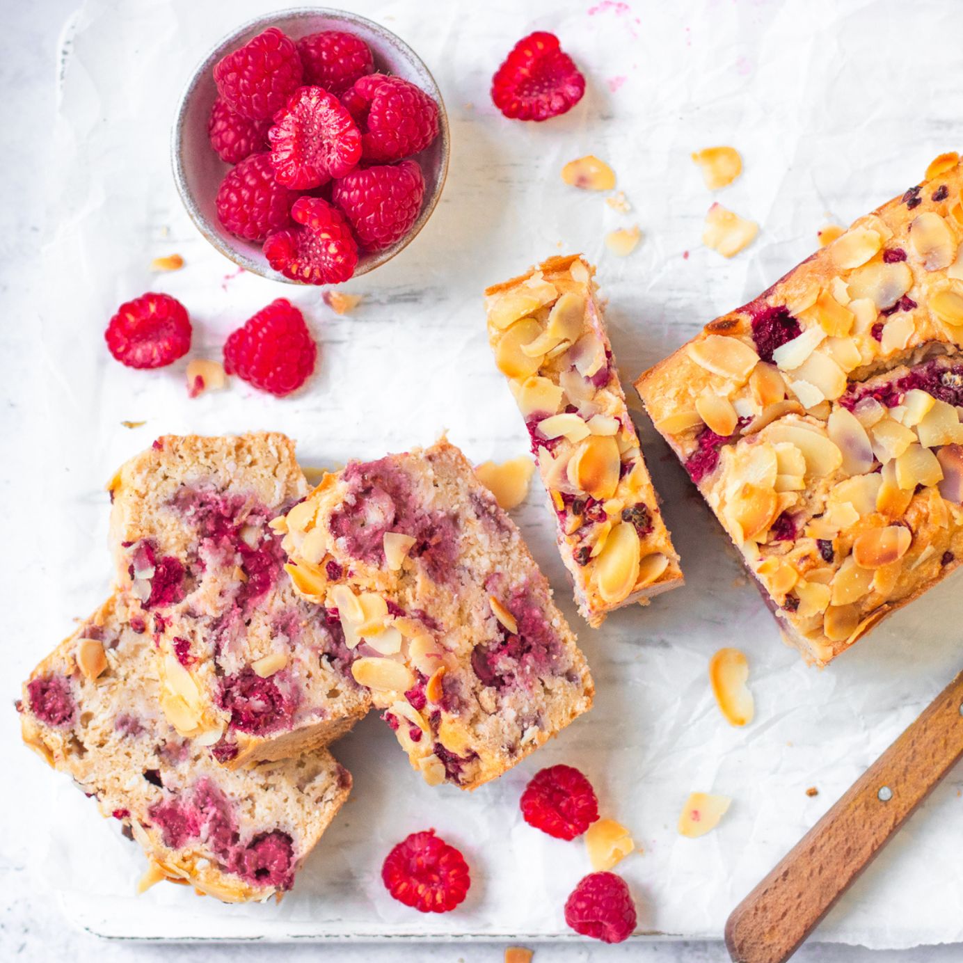 Raspberry & almond loaf The Fertility Kitchen