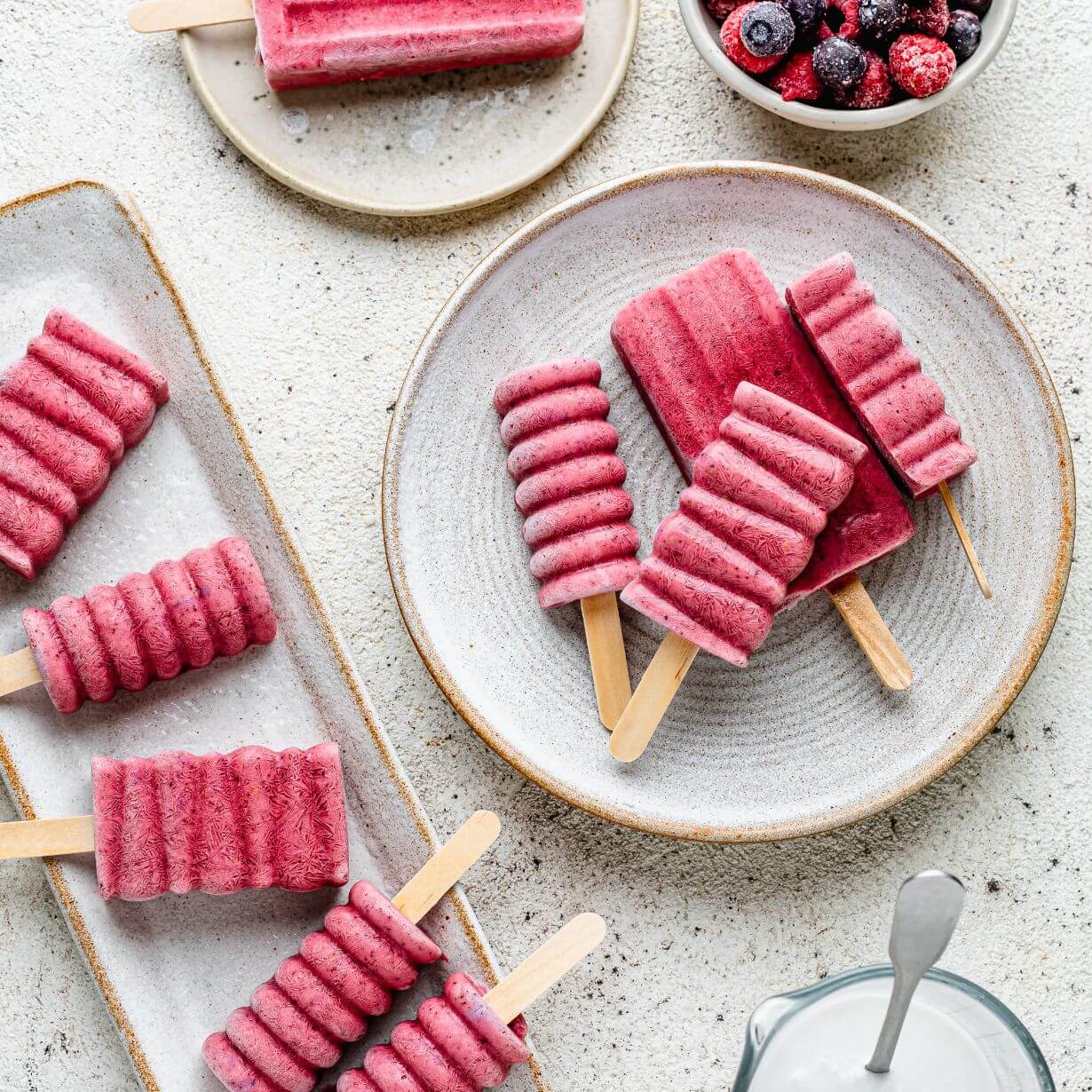 Very berry ice lollies The Fertility Kitchen