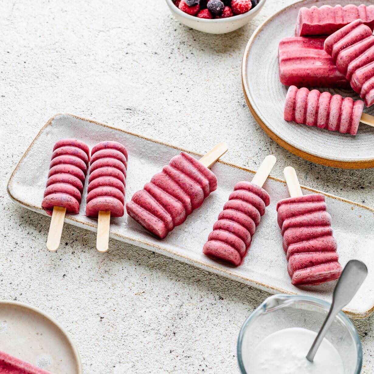 Very berry ice lollies The Fertility Kitchen