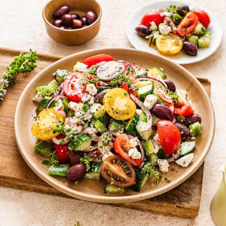 Mediterranean Greek Salad The Fertility Kitchen